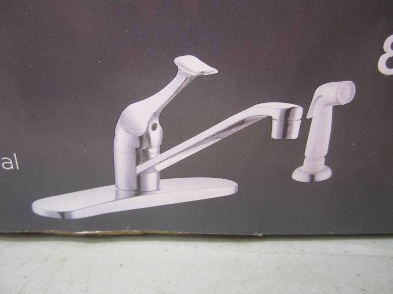 lot 185 image: Glacier Bay Chrome Kitchen Faucet w...
