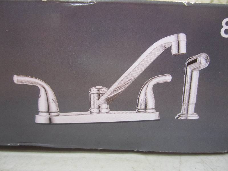 lot 187 image: Glacier Bay Chrome Builders Kitchen...