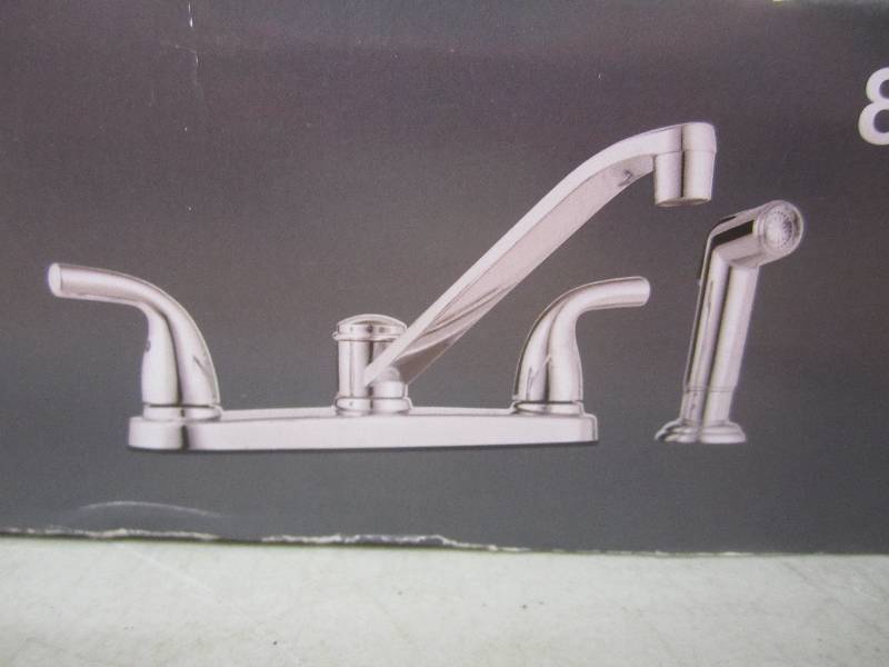 lot 189 image: Glacier Bay Chrome Builders Kitchen...