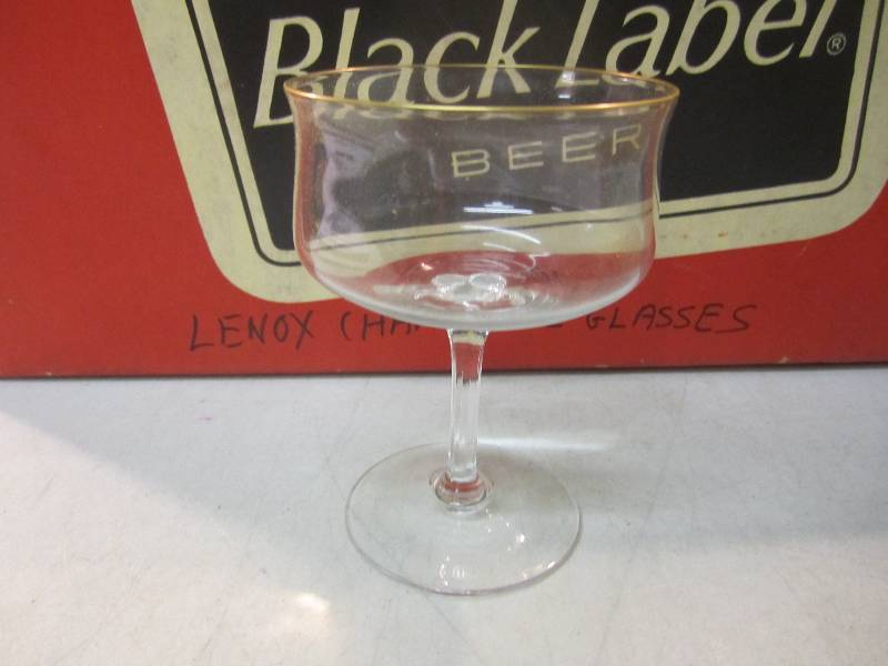 lot 207 image: Set of 12 Vintage Lennox Crystal Ch...