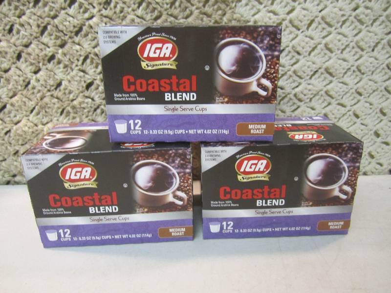 lot 212 image: 3 Boxes of Coastal Blend Single Ser...