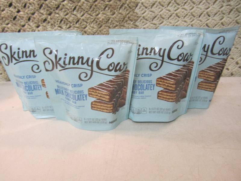 lot 231 image: 4 Bags of Skinny Cow Crisp Chocolat...