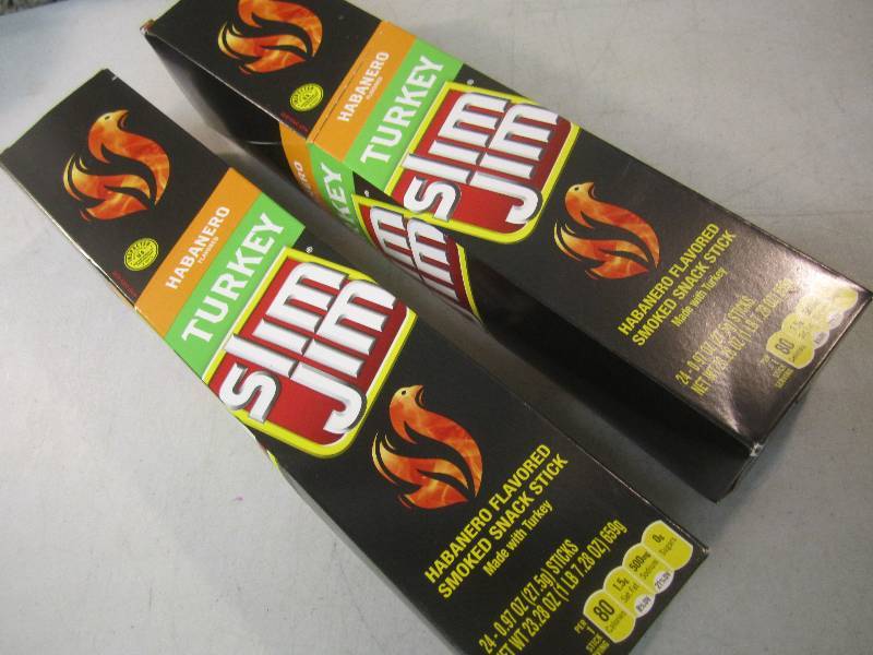 lot 241 image: 2 Box of 24 each Slim Jim Snack Sti...