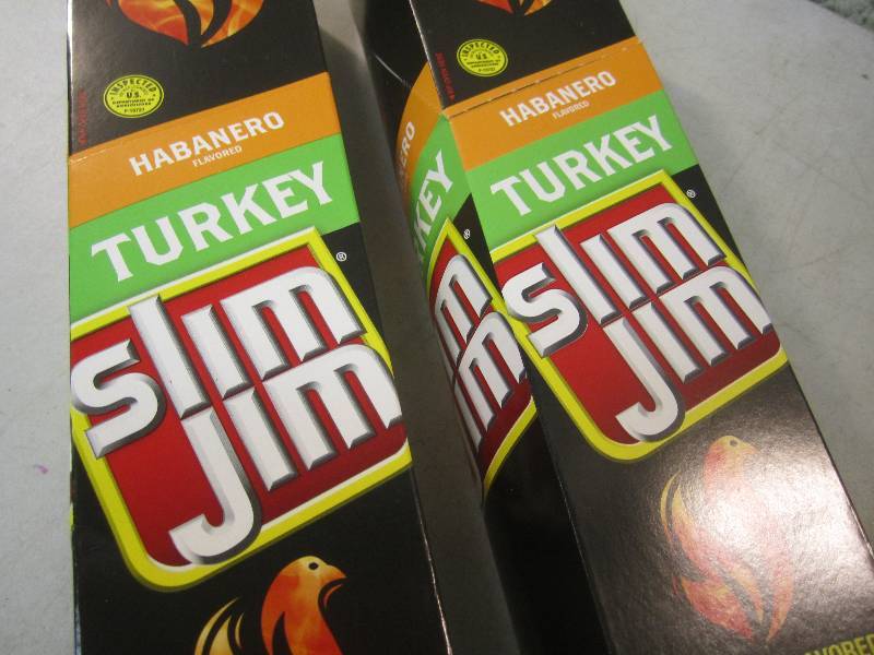 lot 242 image: 2 Box of 24 each Slim Jim Snack Sti...