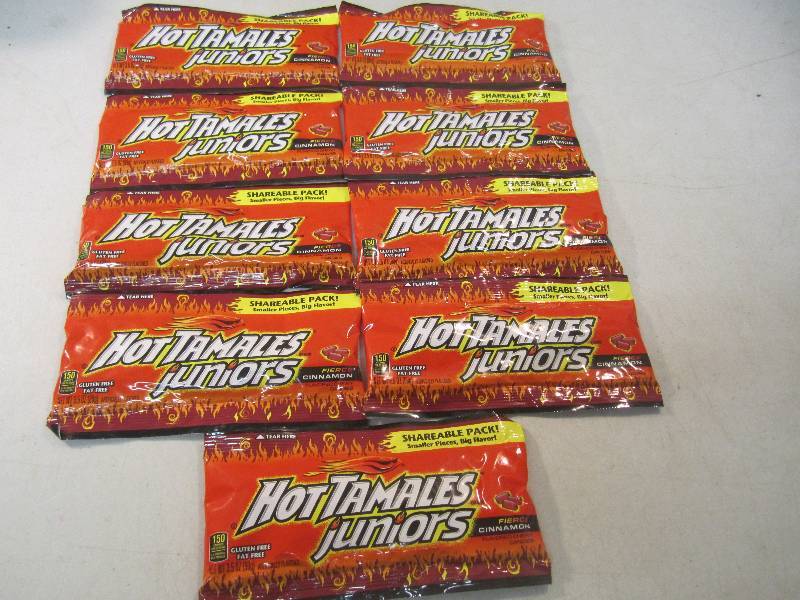 lot 246 image: 9 Bags of Hot Tamales Juniors Best ...