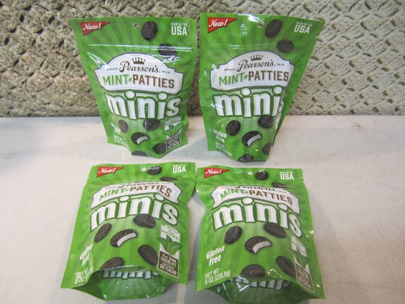 lot 256 image: 4 Bags of Pearsons Mint Patties Min...