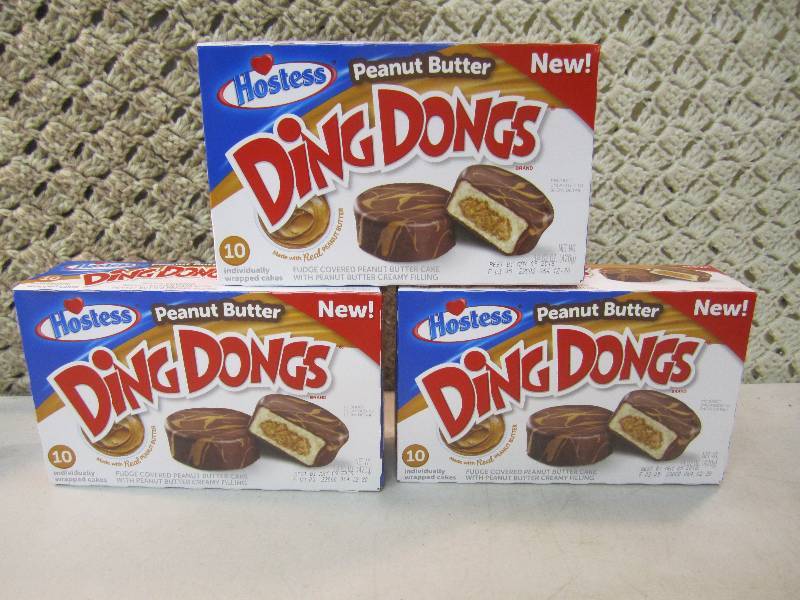 lot 263 image: 3 Boxes of Hostess Peanut Butter Di...