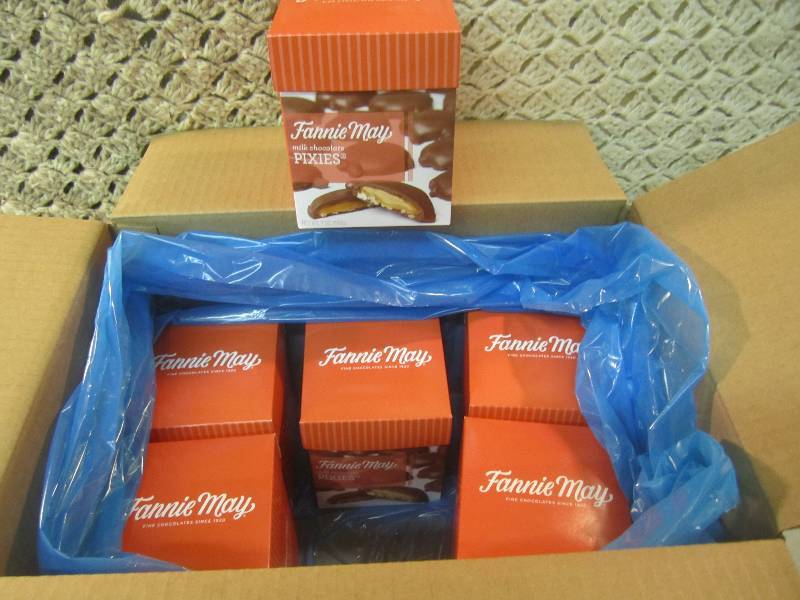 lot 280 image: Case of 6 Boxes Fannie May Milk Cho...