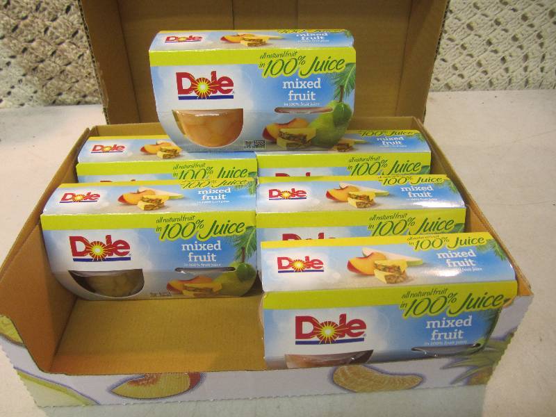 lot 285 image: Case of 6 - 4-Packs of Dole Mixed F...