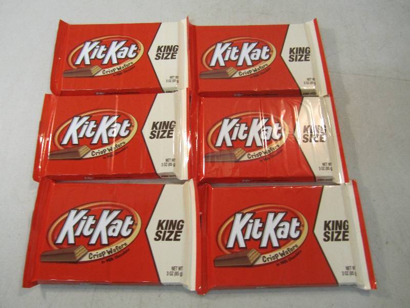 lot 291 image: 6 King Size Kit Kat Candy Bars Best...
