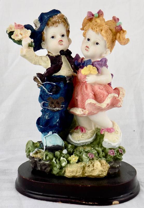 lot 25 image: Vintage Collection of (5) Solid Resin Decorative Figurines