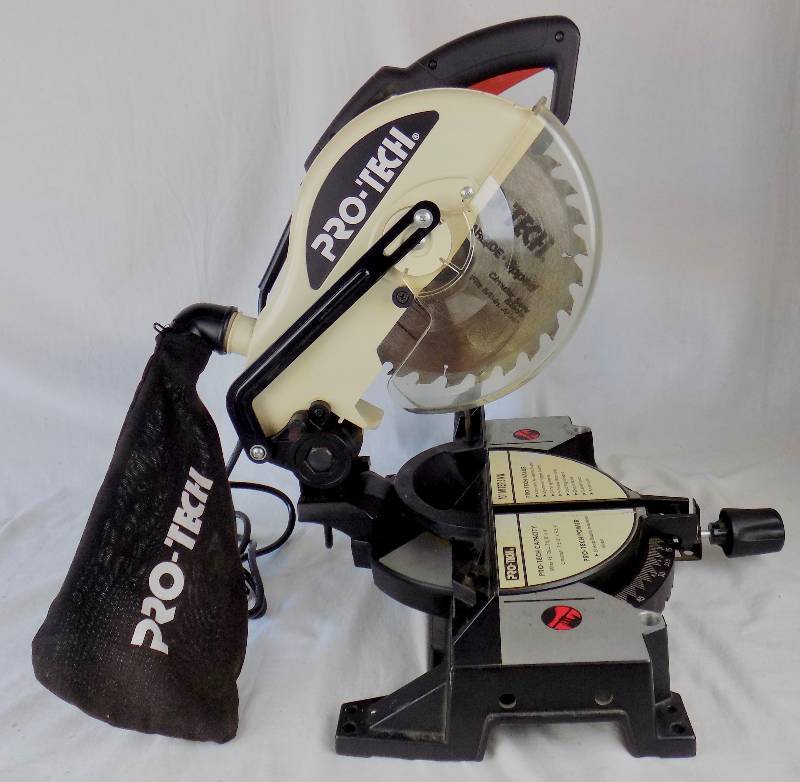 (See Video) Pro-Tech 7107 10” Miter Saw with Rolling Tool Chest (See