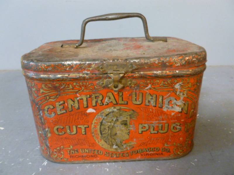 lot 146 image: Antique Tobacco Can