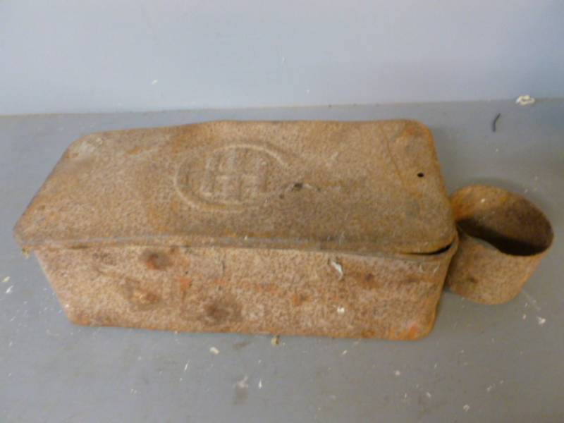 lot 183 image: Vintage Tractor Tool Box