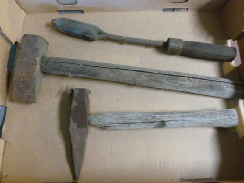 lot 230 image: Antique Blacksmith Tools