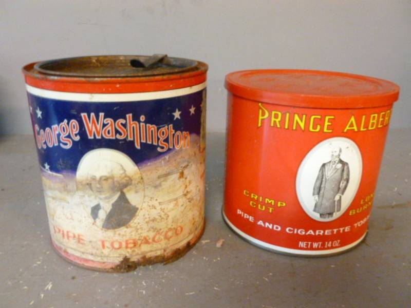 lot 235 image: Vintage Tobacco Cans