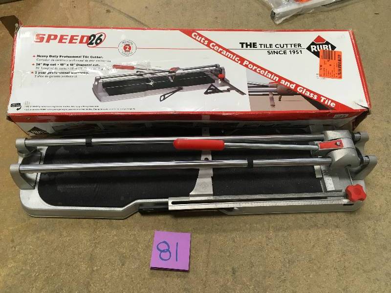 lot 81 image: Rubi 26 in. Star Max 26 in. Tile Cutter in working condition