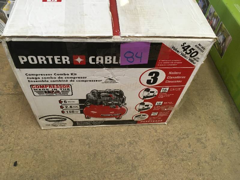 lot 84 image: Porter Cable PCFP 12234  3 Tool Combo Kit in very good working condition