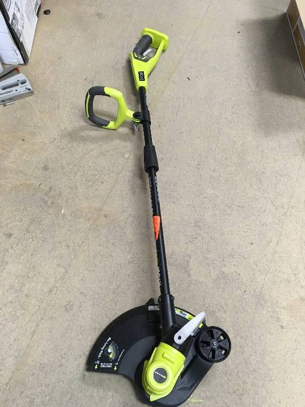 lot 86 image: Ryobi One18 Volt Lithium - Ion Cordeless Stting Trimmer  Edger in very good working condition