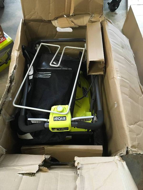 lot 95 image: Ryobi OneP1100A 18 V One Lithium Hybrid Mower in very good working condition