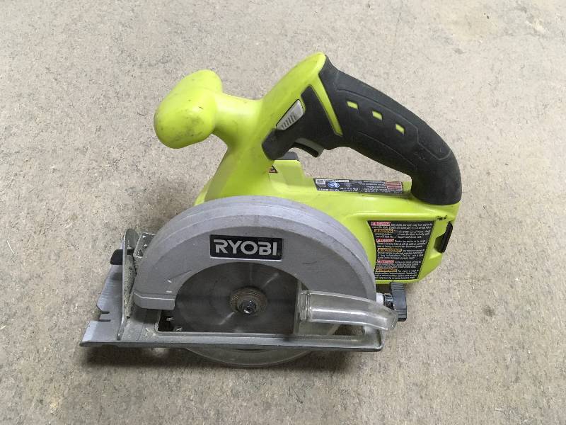 lot 98 image: Ryobi P504G One 18V Lithium Ion Cordless 5 12 inch Circular Saw Battery not included Power tool Only