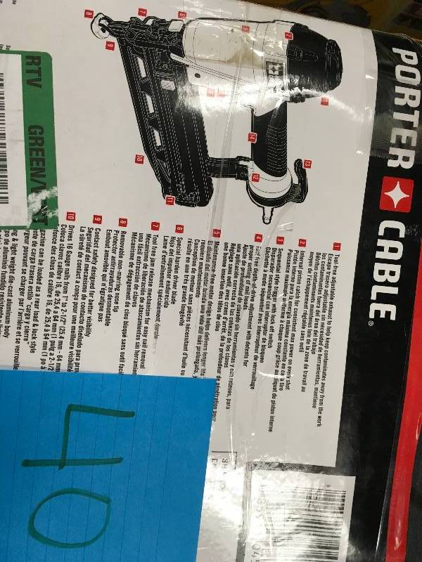 Porter Cable Pneumatic 16-Gauge 2-12 in. Nailer Kit in very good working condition
