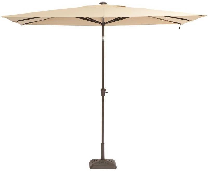 Hampton Bay 10 Ft X 6 Ft Aluminum Solar Patio Umbrella In Cafe Open Box Kx Real Deal Auction Tools And Housewares Minneapolis Auction K Bid