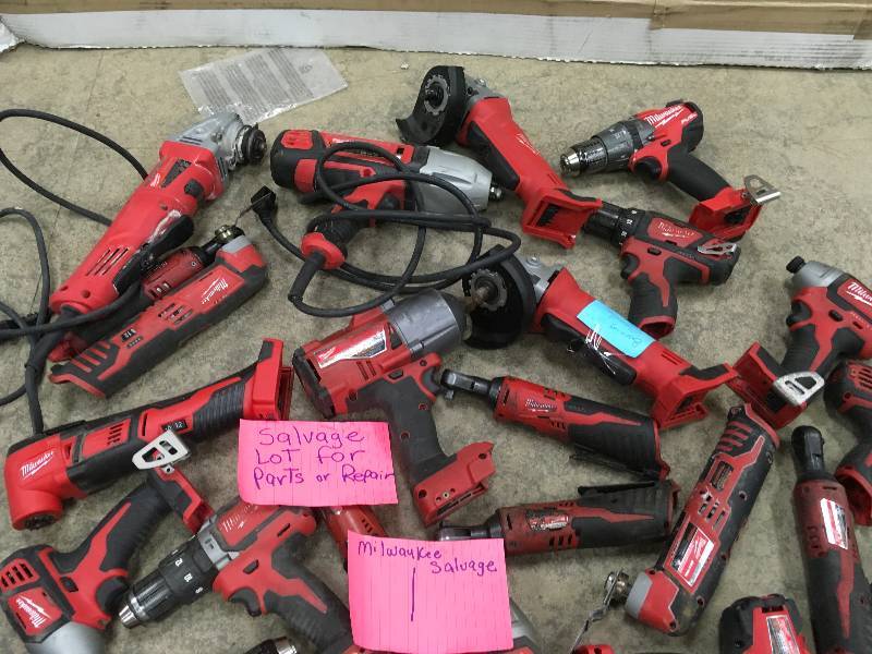Salvage Lot of Milwaukee for Parts or Repair