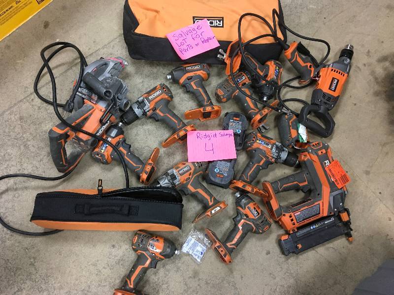 Salvage Lot of Ridgid for Parts or Repair