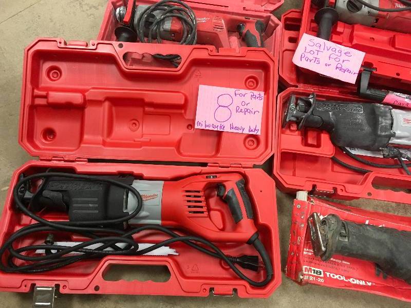 Salvage Lot of Milwaukee for Parts or Repair