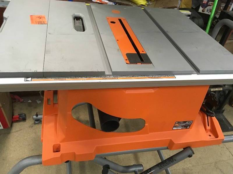 Ridgid Miter Saw with Stand missing guard works but plastick base are broke