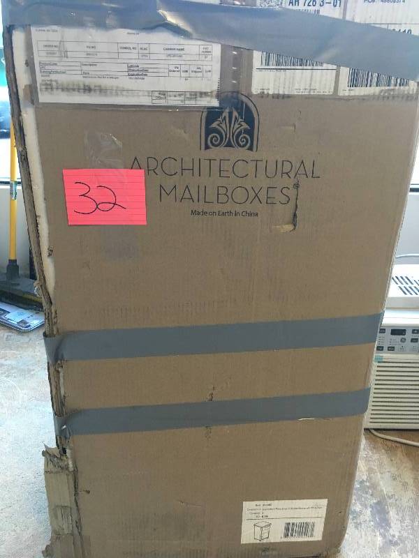 Architectural Mailboxes Elephantrunk Parcel Drop Box in Oil-Rubbed Bronze not used