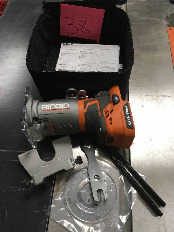 Ridgid 18-Volt GEN5X Cordless Brushless Compact Router with Fixed Base and Tool Free Depth Adjustment tested
