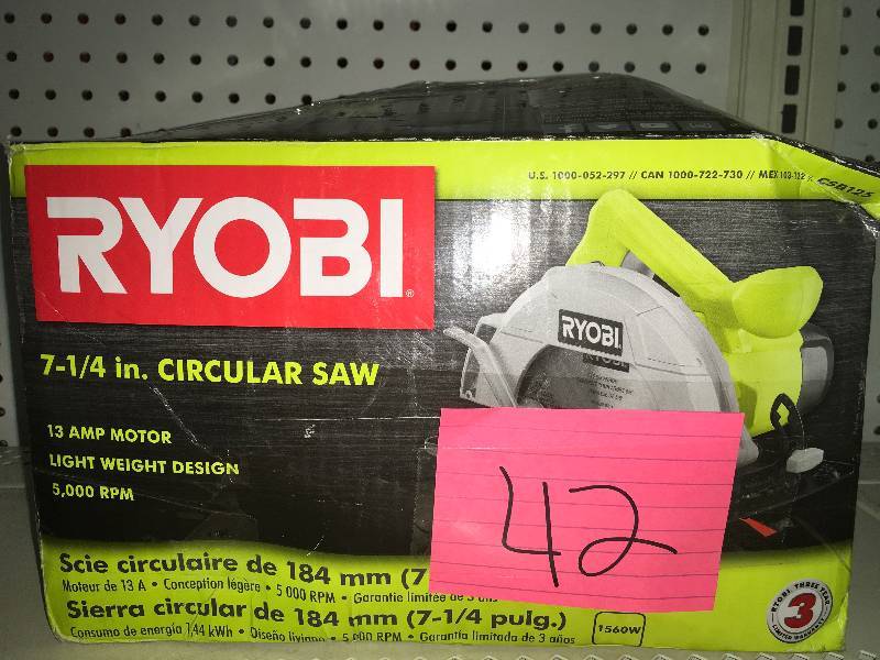 Ryobi 13-Amp 7-14 in. Circular Saw in working condition