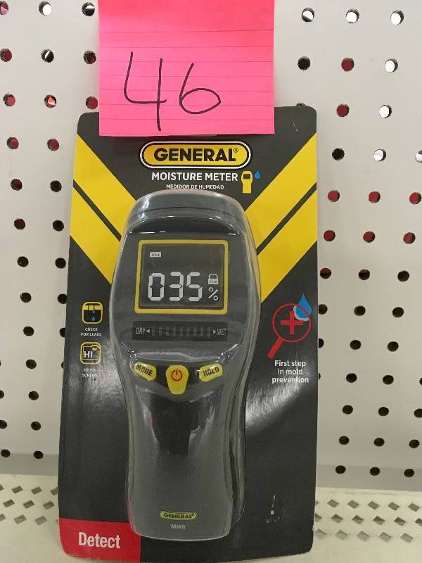General Professional Digital Pinless Moisture Meter with Backlit LCD