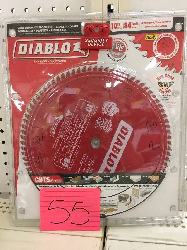 Diablo 10 in. x 84-Teeth LaminateNon-Ferrous Metal Cutting Saw Blade used