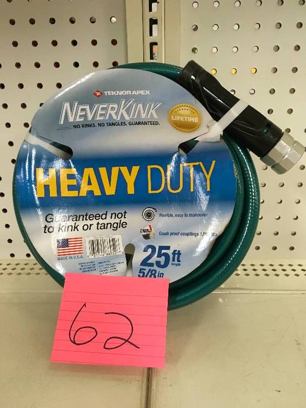 Neverekink 58 in. Dia x 25 ft. Heavy Duty Water Hose not used
