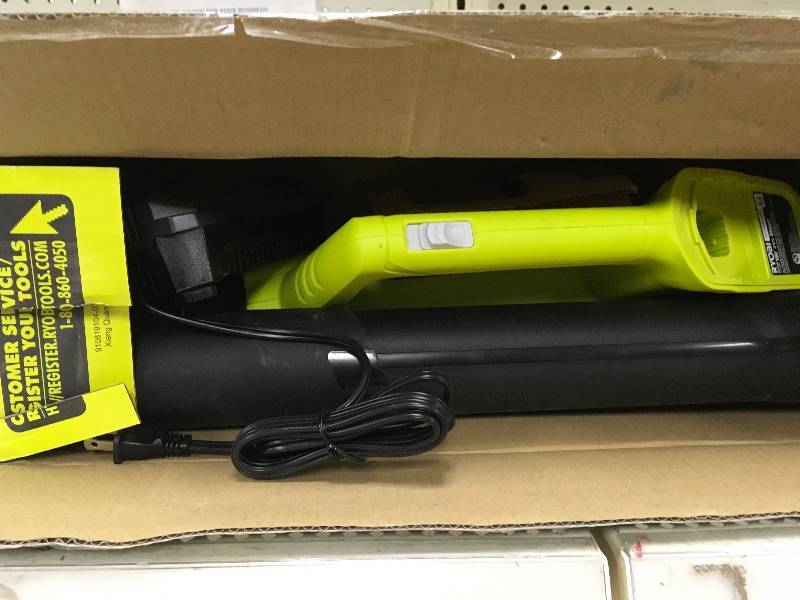 Ryobi ONE 90 MPH 200 CFM 18-Volt Lithium-Ion Cordless Leaf Blower - 2.0 Ah Battery and Charger Included in working conditions