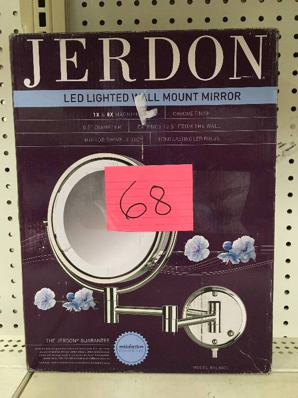 Jerdon 10.5 in. x 14.5 in. LED Lighted Wall Mirror in good conditions