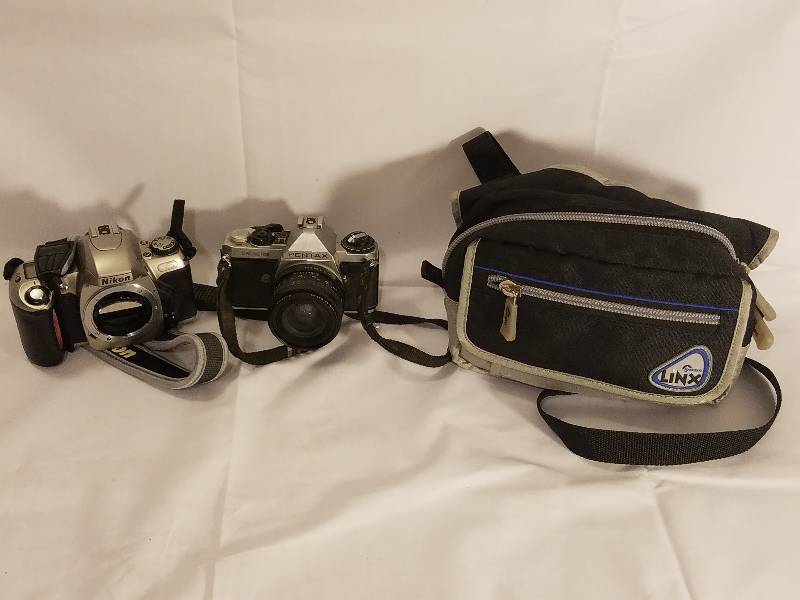 CAMERAS AND CAMERA BAG