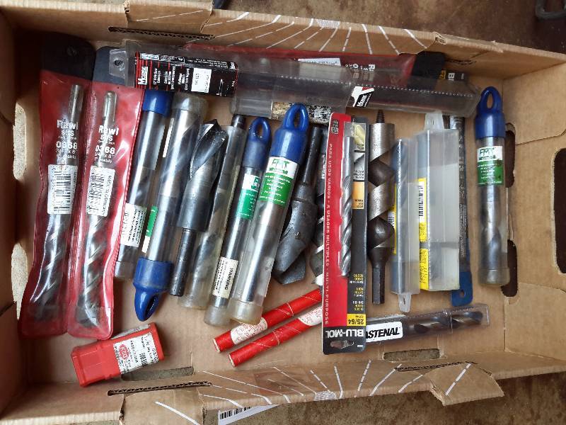 lot 84 image: Lot of Large Drill Bits (See Close-Ups)