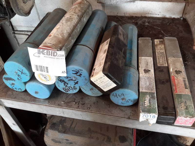 lot 45 image: Lot of Various Welding Rods (See Close-Ups)