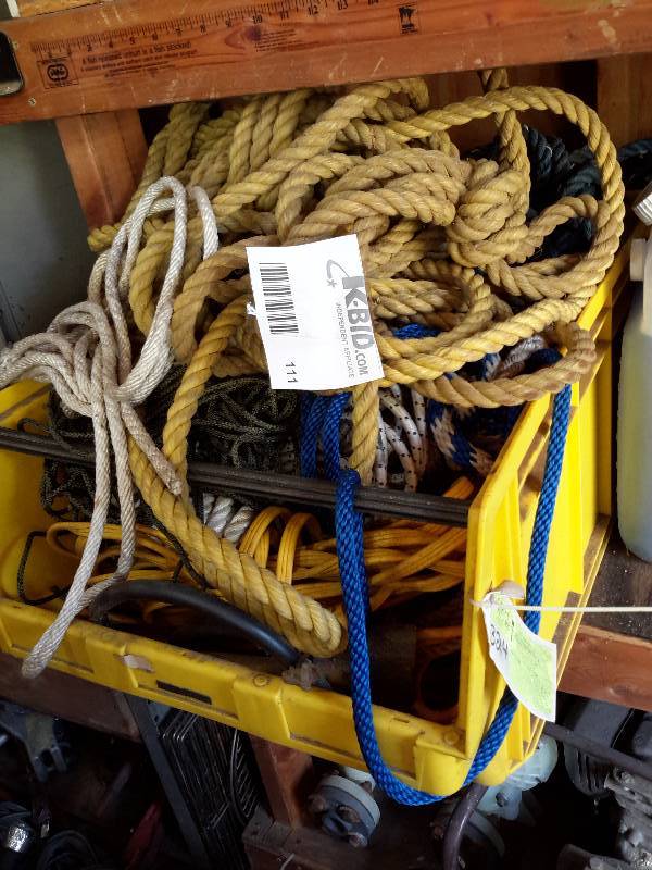 lot 111 image: Lot of Ropes and Extension Cords