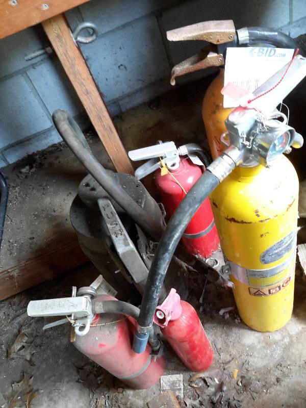lot 113 image: Lot of Fire Extinguishers, One Dayton Brand