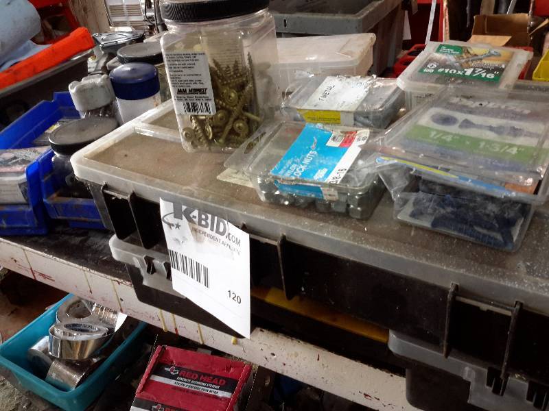 lot 120 image: Lot of Hardware and Copper Pipe Fittings (See Close-Ups)