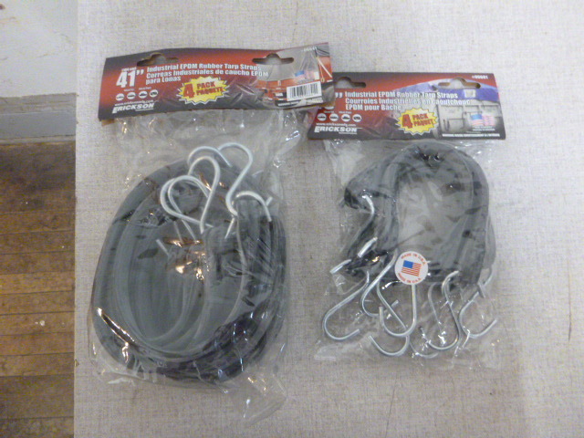 lot 47 image: NEW Rubber Tarp Straps