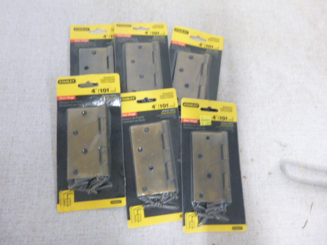 lot 66 image: 6 NEW Stanley Door Hinges