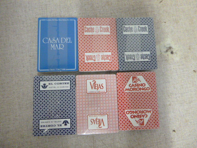 lot 72 image: 6 NEW Decks of Playing Cards