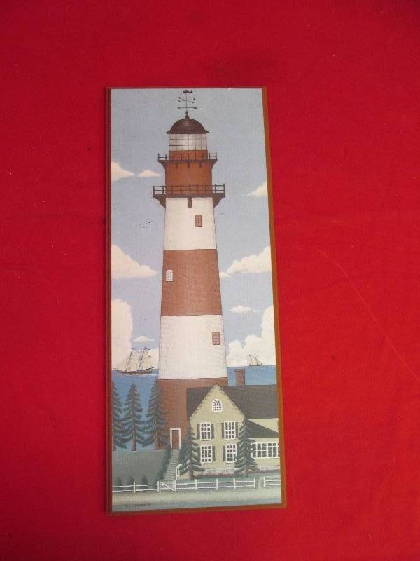 lot 67 image: Jamison Lighthouse Wall Dcor 8x20