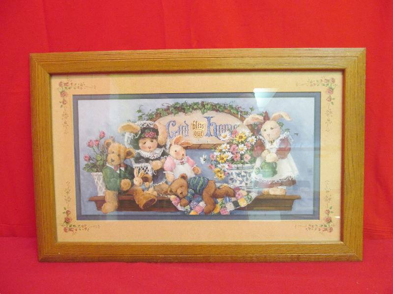 lot 70 image: God Bless Our Home Wall Dcor 22x14